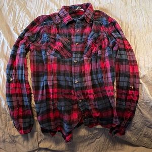 Flannel T-shirt long sleeve